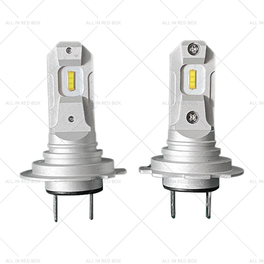 2X H7 LED Headlight Bulbs Conversion Kit (6500K White)