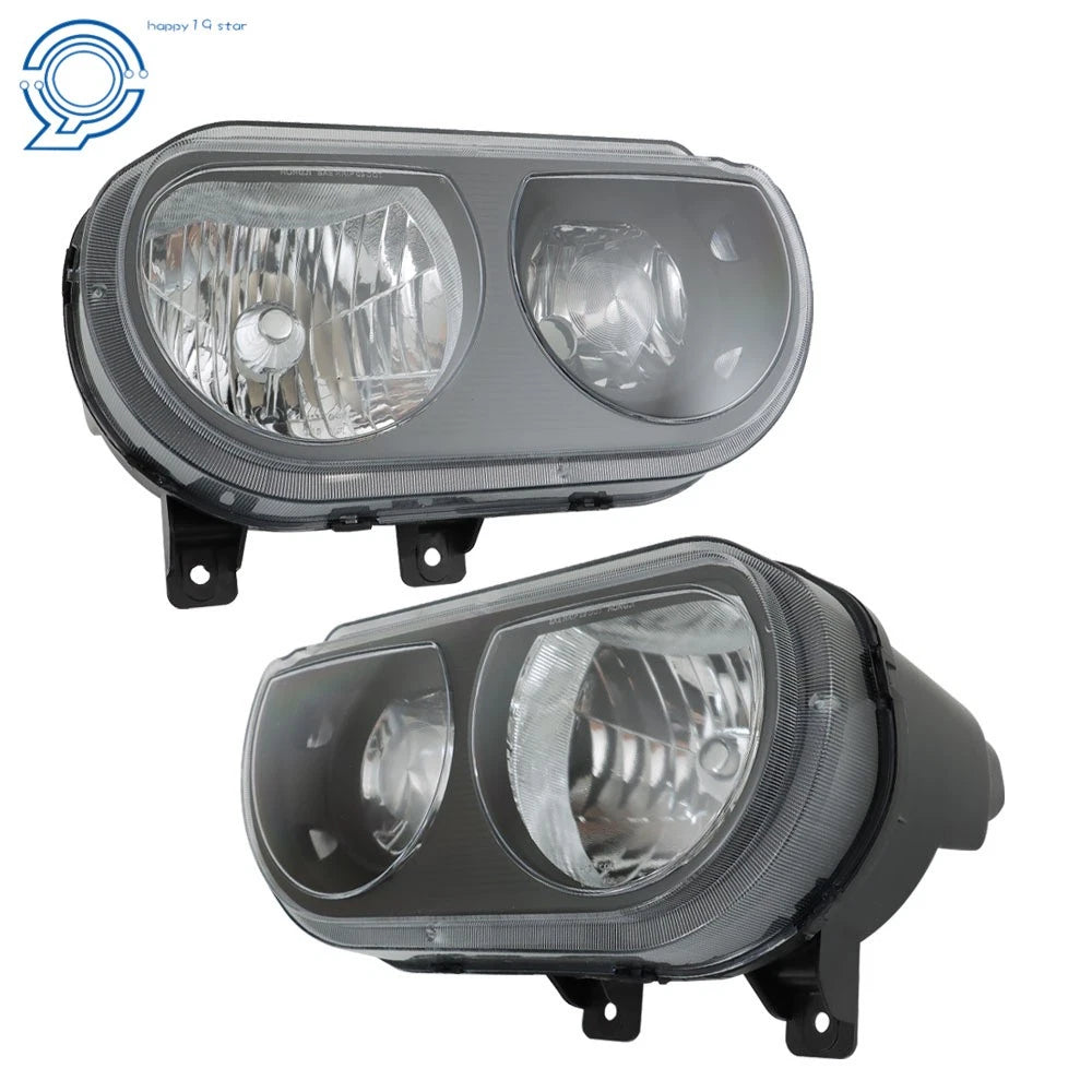Halogen Headlights Pair for Dodge Challenger (2008-2014) Clear