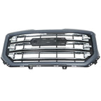 Front Bumper Grille for GMC Sierra 1500 (2016â2019) Black Chrome