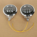 2X 4.5" LED Auxiliary Spotlight Fog Lights for Harley