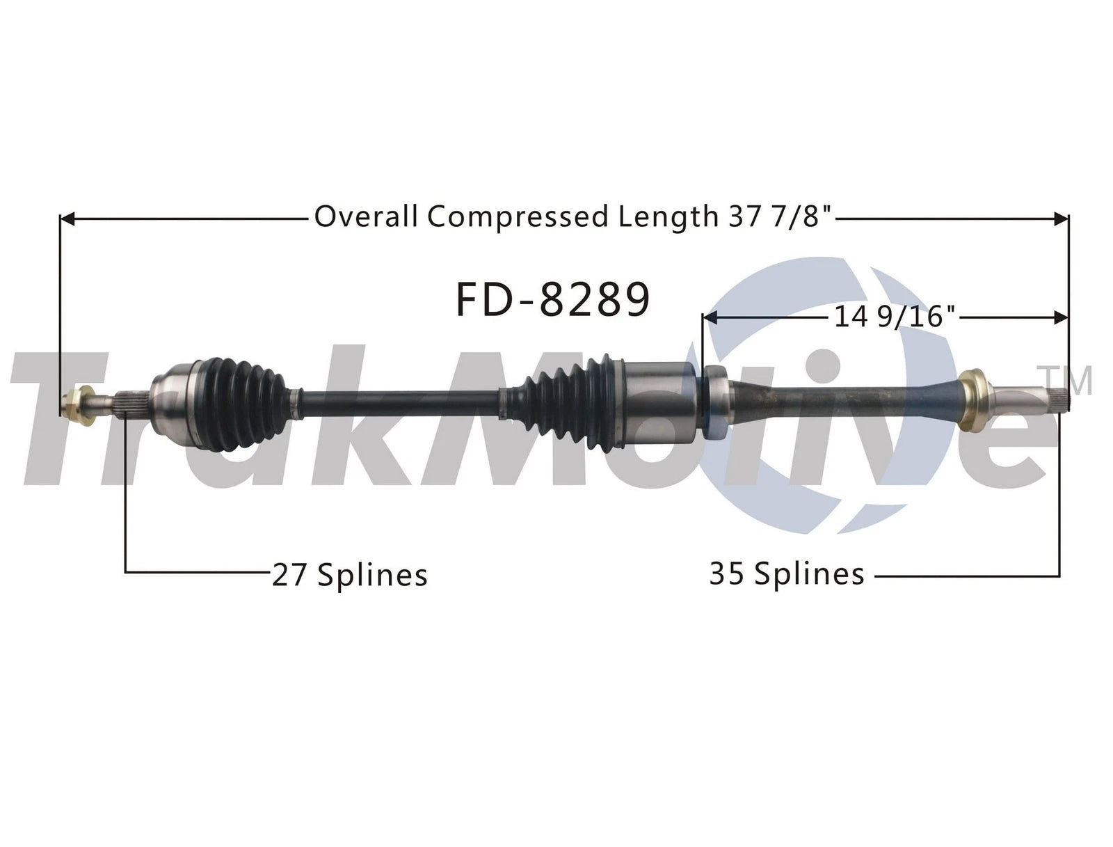 CV Axle Shaft for Ford C-Max (2013–2016) SurTrack FD-8289