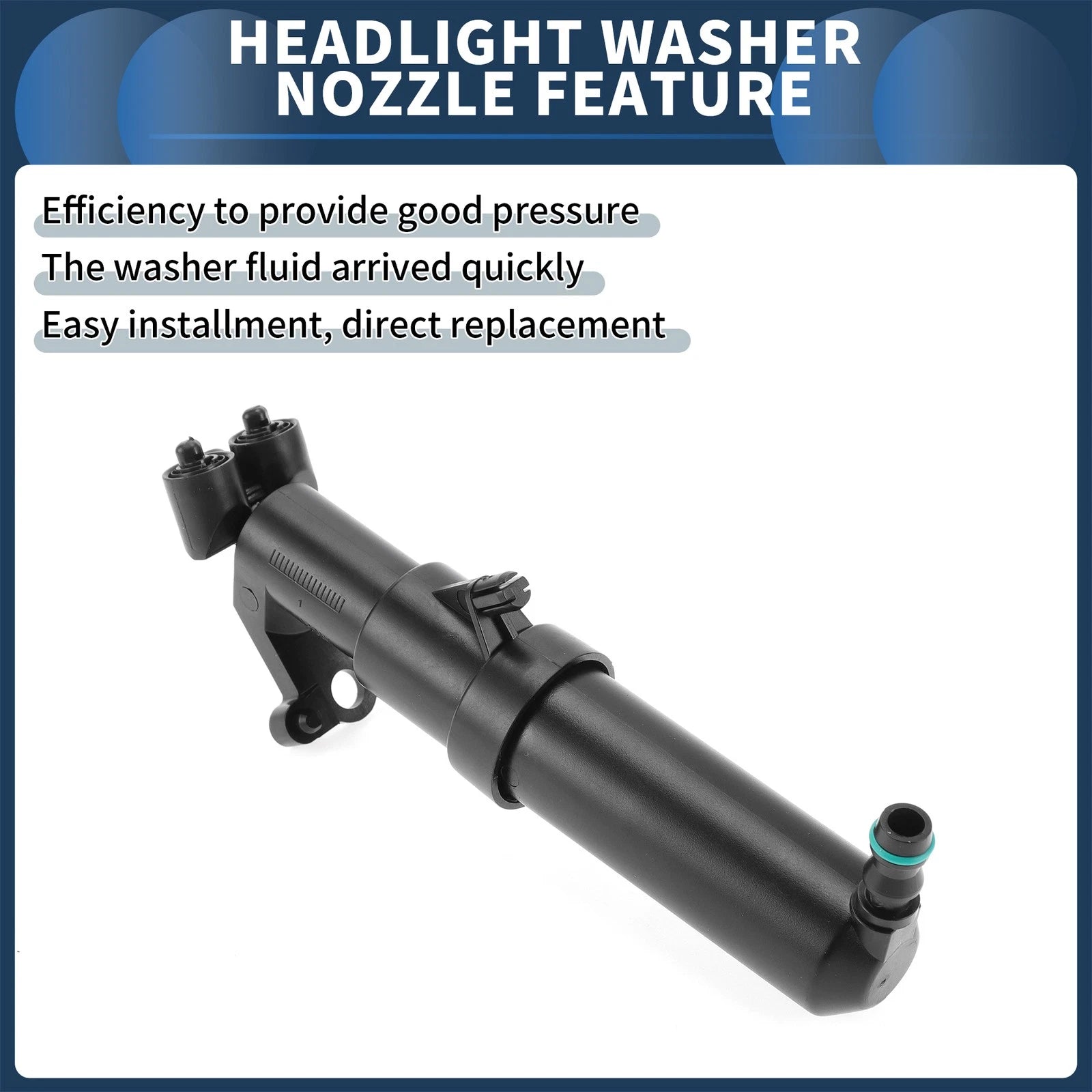 Front Passenger Headlight Washer Nozzle for Mercedes-Benz C230 (2003–2007) No.2038600647