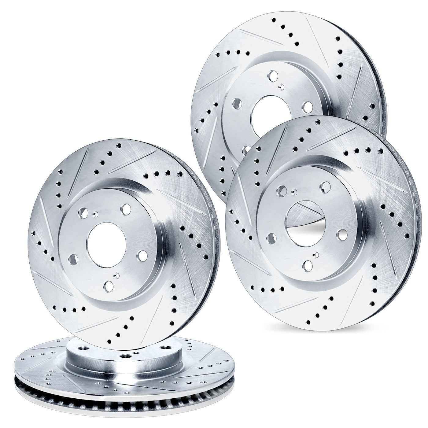 Set of 4 Brake Discs for MB Mercedes