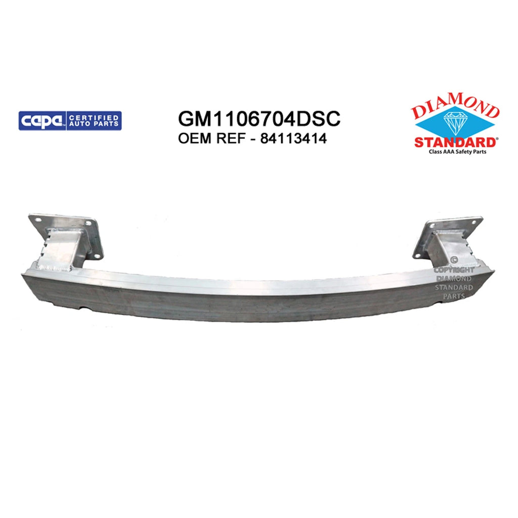 Replacement Aluminum Rear Bumper Impact Bar For 2016-2021 Chevrolet Malibu