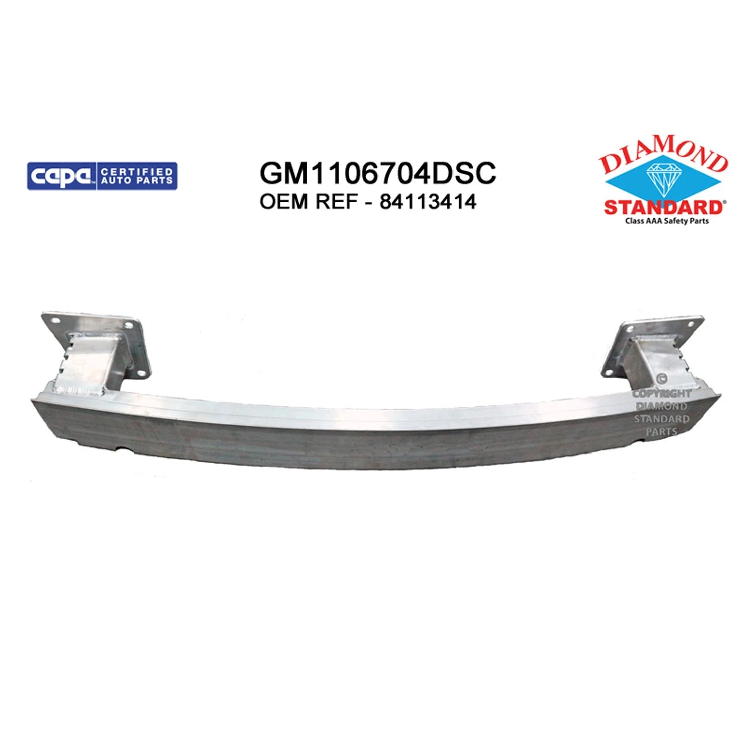 Replacement Aluminum Rear Bumper Impact Bar For 2016-2021 Chevrolet Malibu