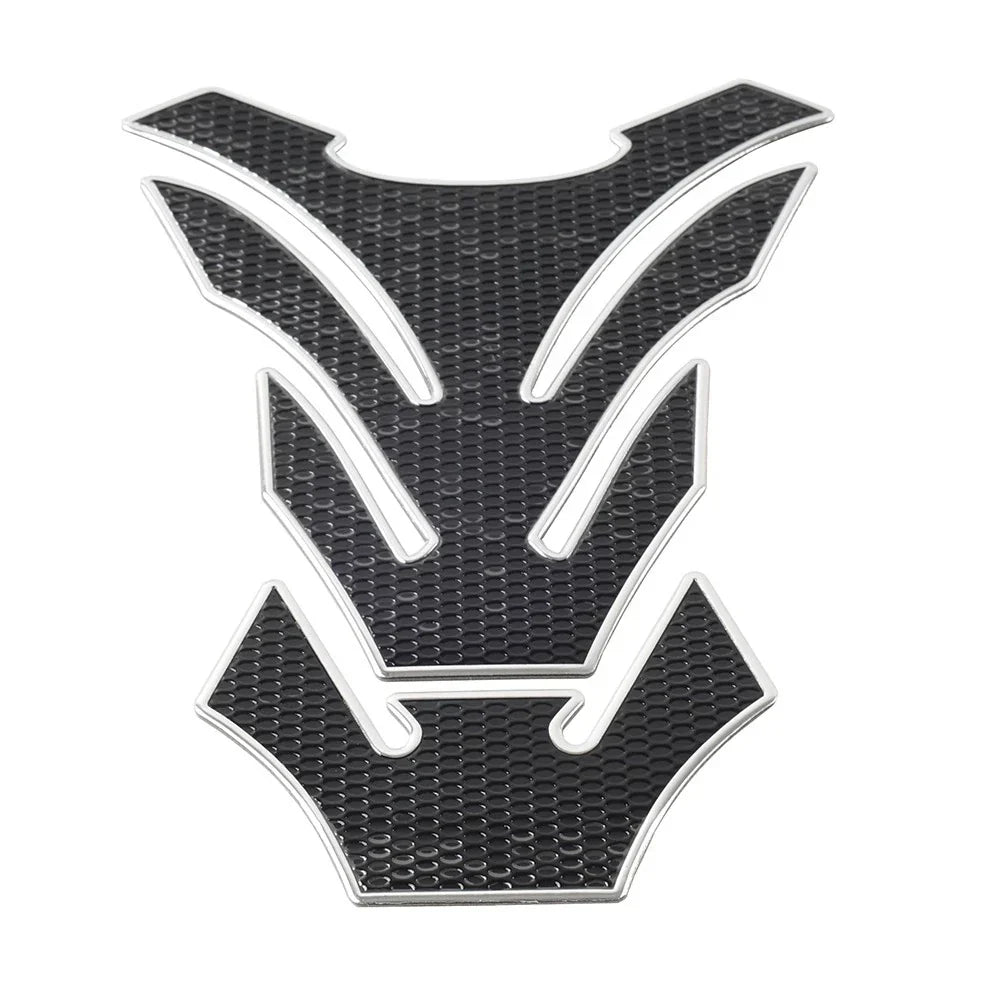 Silver Motorcycle Fuel Tank Pad Cover Protector Decal Grip