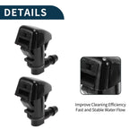 Set of 2 Front Windshield Washer Nozzles No. 55157319AA for Jeep Grand Cherokee (2011–2021)