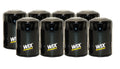 Set of 8 WIX Spin-On Engine Oil Filters for Buick Cadillac Chevrolet Isuzu Jeep