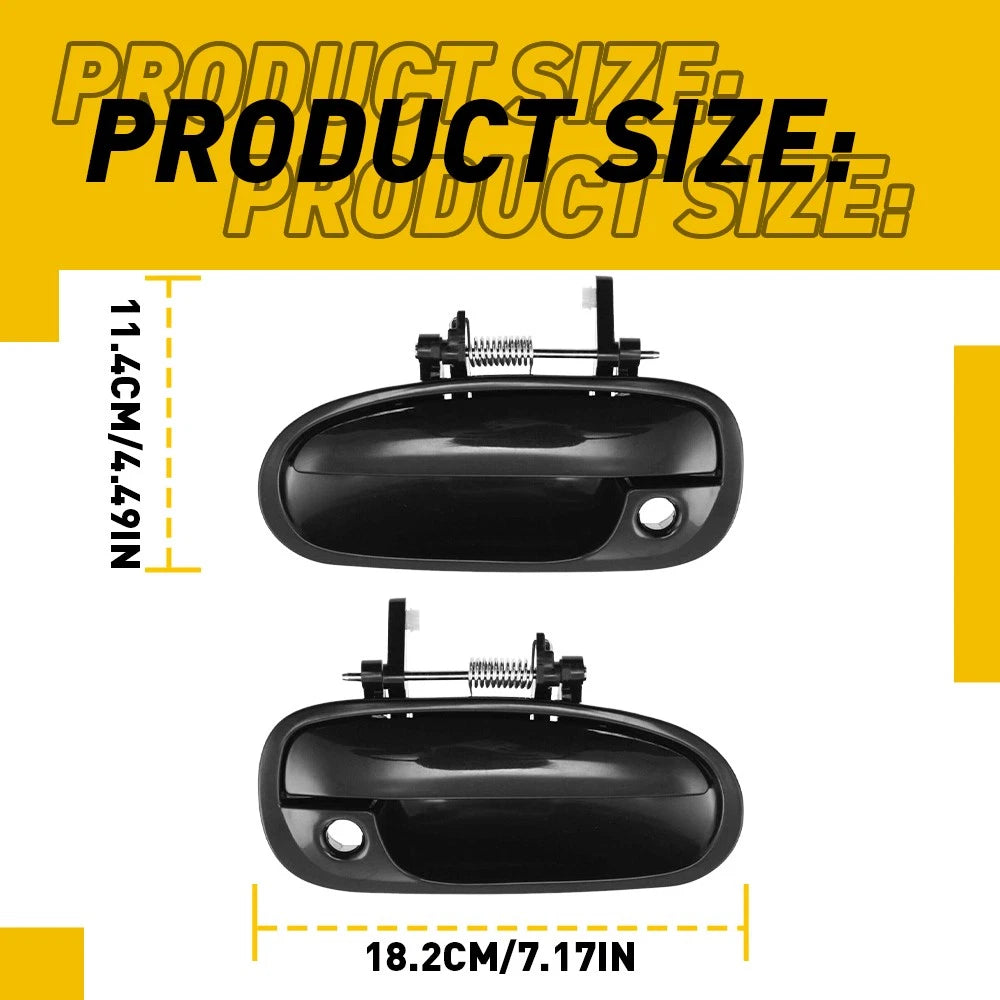2X Door Handle for Honda Civic Coupe (1996-2000) Plastic