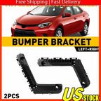 Set of 2 Bumper Brackets for Toyota Corolla (2014–2016) Front Left & Right
