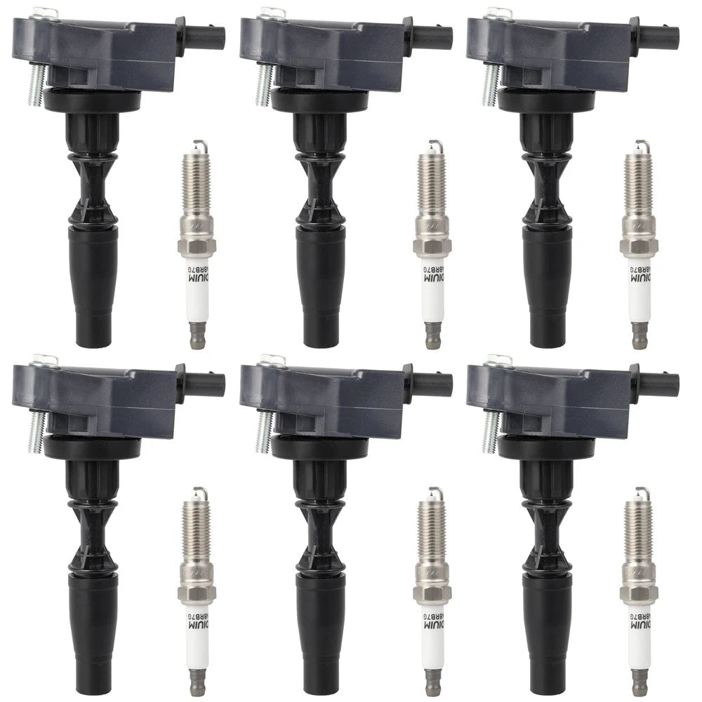 Set of 6 Ignition Coils & Spark Plugs for Buick LaCrosse, Cadillac ATS (2017–2019)