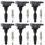 Set of 6 Ignition Coils & Spark Plugs for Buick LaCrosse, Cadillac ATS (2017–2019)