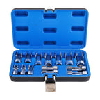 14-Piece Diesel Injector Fuel Line Socket Wrench Set - Chrome Vanadium