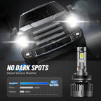 2X H11 H8 H9 LED Headlight Bulbs Kit 28000LM for High/Low Beam