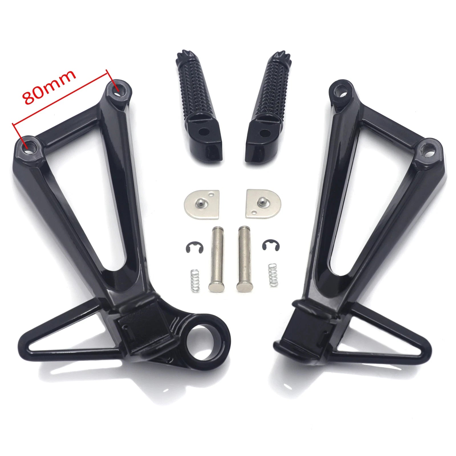 Rear Black Passenger Footpeg Footrest Bracket for Yamaha YZFR3 MT03 (2015–2025)