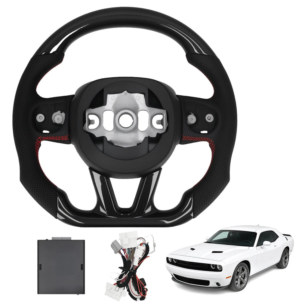 Carbon Fiber Racing Steering Wheel for Jeep Grand Cherokee SRT (2011–2021)