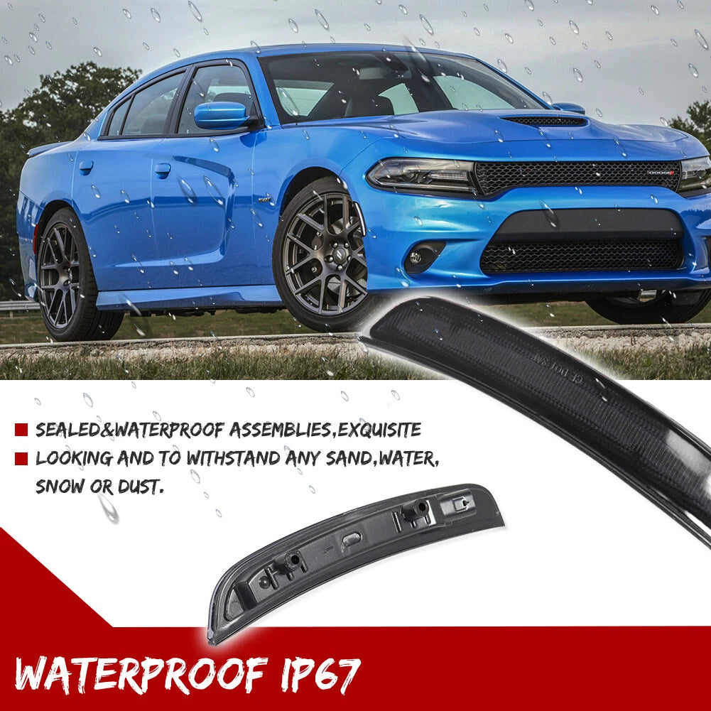 Smoked LED Side Marker Lights for Dodge Charger (2015–2023)