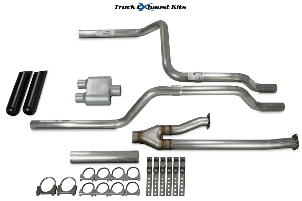 2.5" Dual Exhaust Kit for Toyota Tundra (2014–2021) - Black Tip