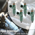 Set of 4 Fuel Injectors 23250-22040 195500-3660 for Toyota Corolla (1999–2006)