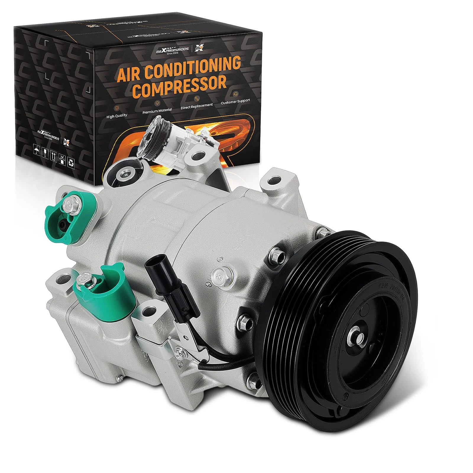 A/C Compressor with Clutch for Hyundai Santa Fe, Kia Optima, Sorento (CO 10916C)