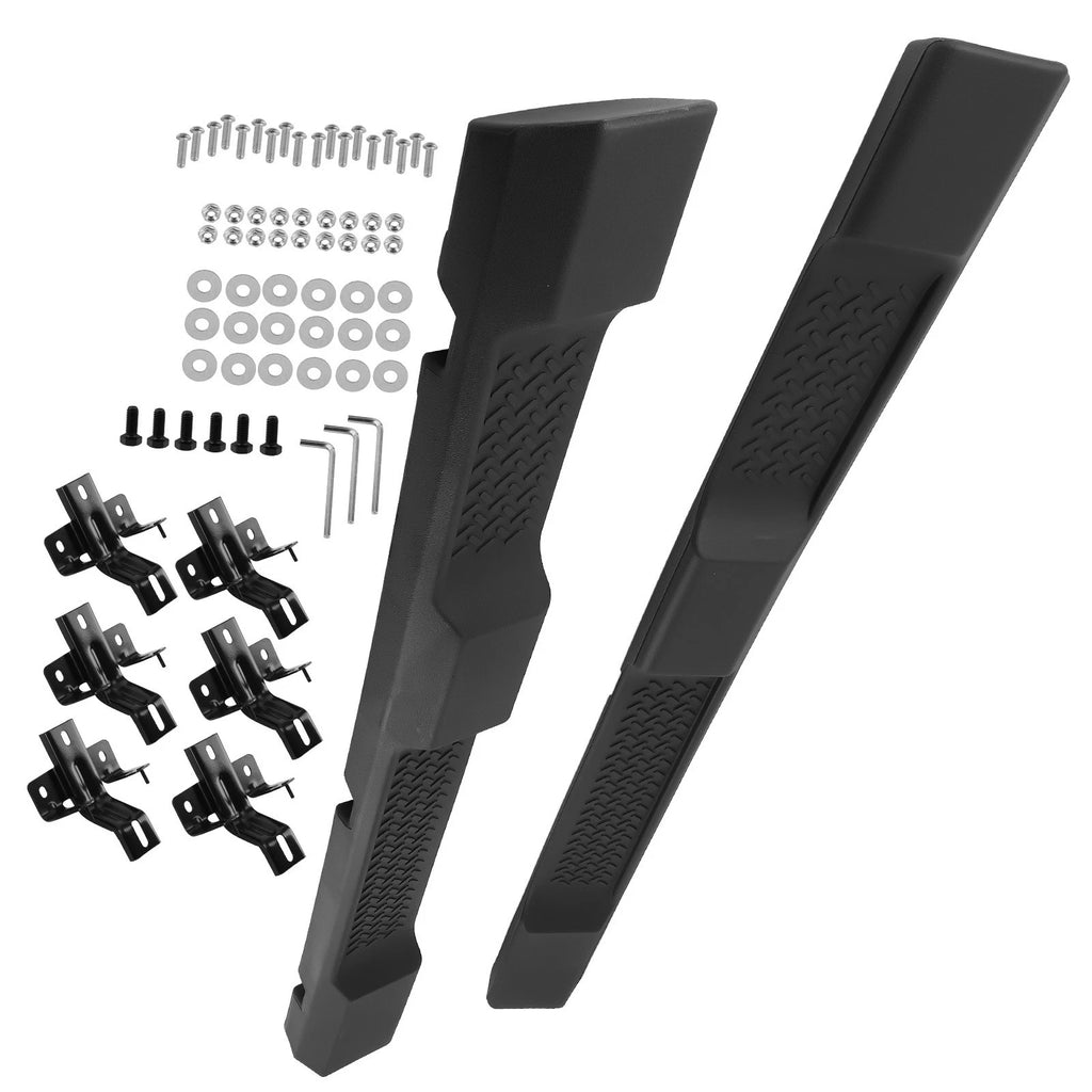 Black Nerf Bars Side Steps for Jeep Wrangler JK 4-Door (2007–2018)