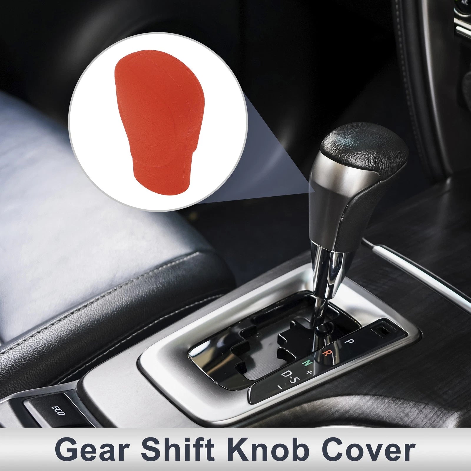 1 Pc Gear Shift Knob Cover Red Silicone for Honda Accord (2018–2022)