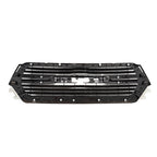 Front Upper Grille Replacement Set for Dodge Ram 1500 (2019–2023) Gloss Black