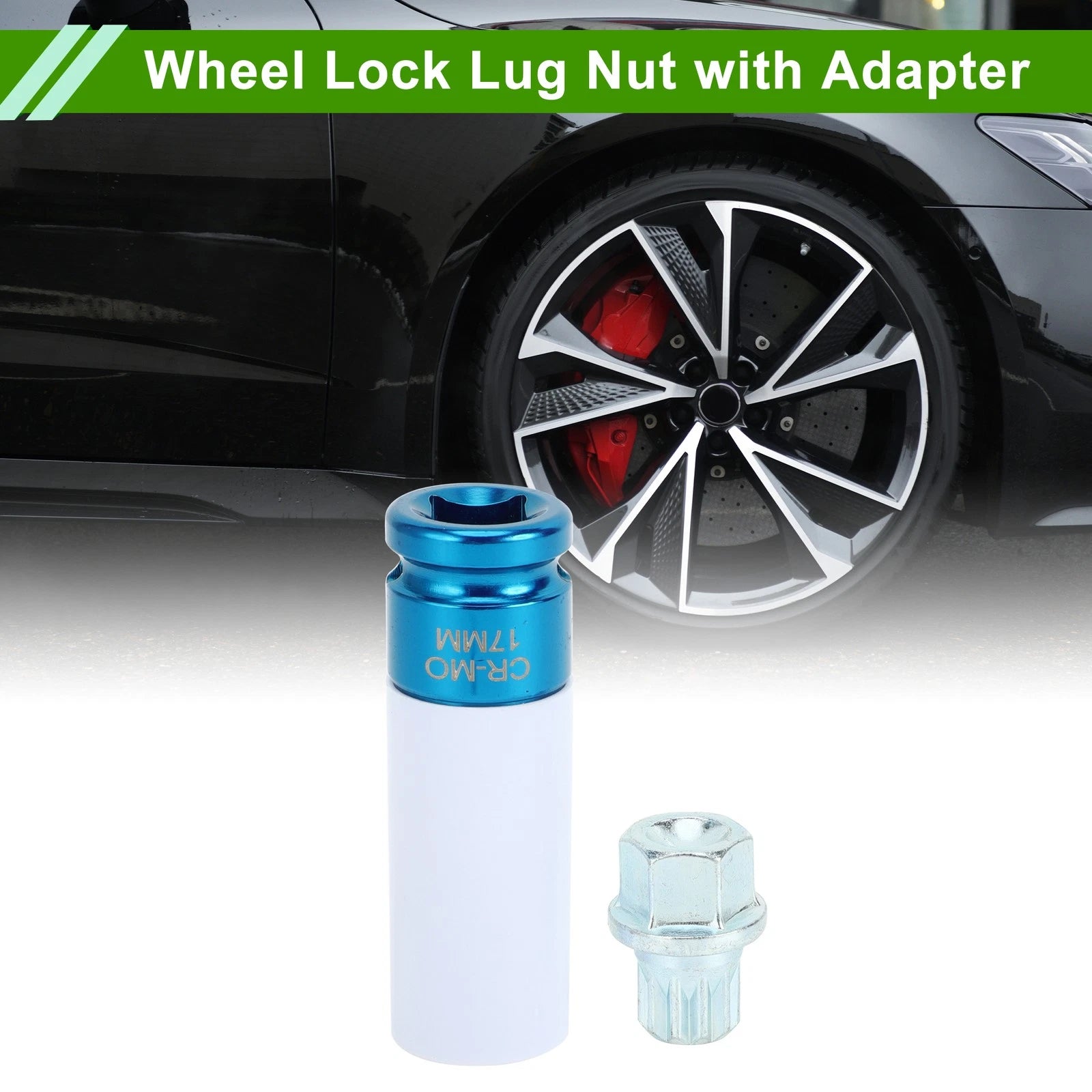 Set of 1 Wheel Lock Lug Nut Removal Key Socket Type 1/11PT for Audi VW