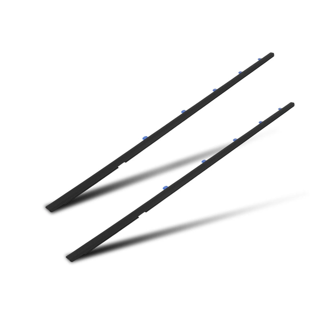 Set of 2 Window Scraper Seal Belt Weatherstrip for Honda Civic Coupe (2012–2015)