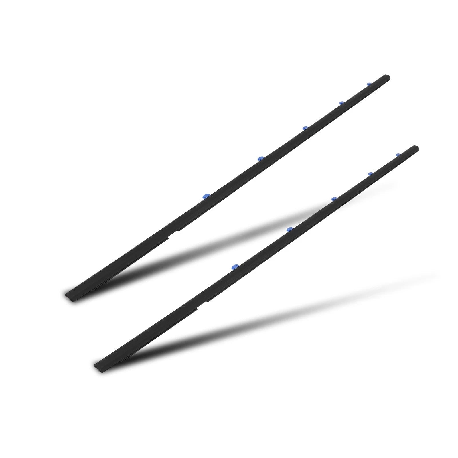 Set of 2 Window Scraper Seal Belt Weatherstrip for Honda Civic Coupe (2012–2015)