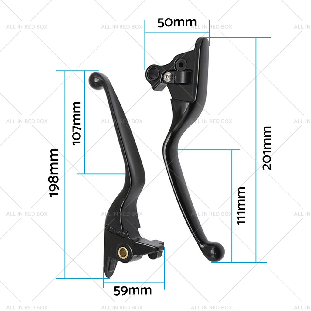 2X Brake Clutch Levers for Harley Softail Slim Fat Boy (2015–2023)
