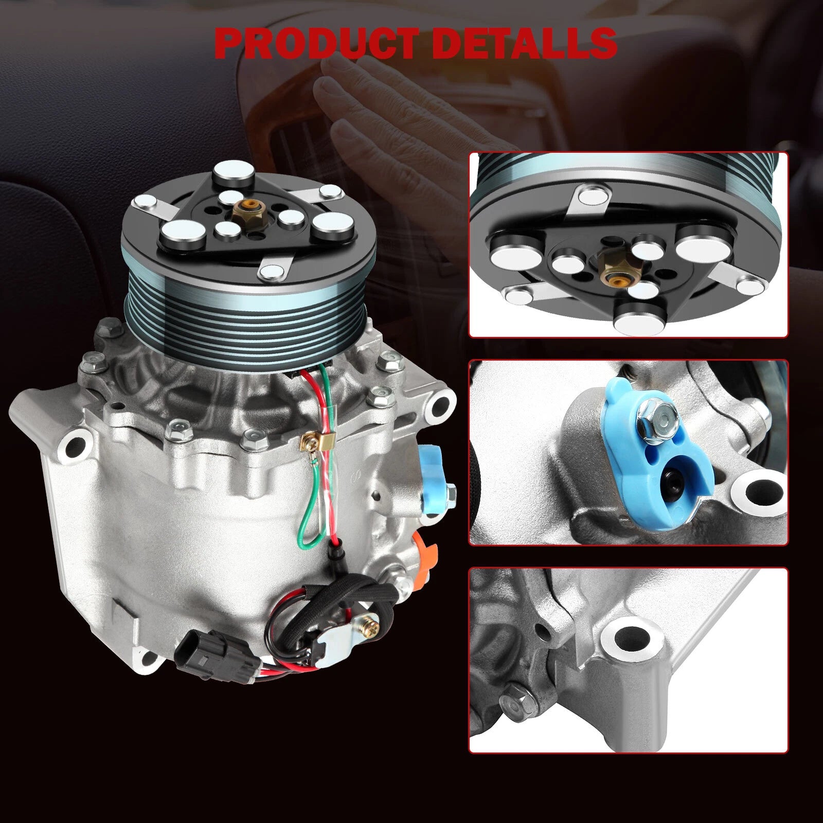 A/C Compressor with Clutch for Honda Civic 1.8 (2006-2011)