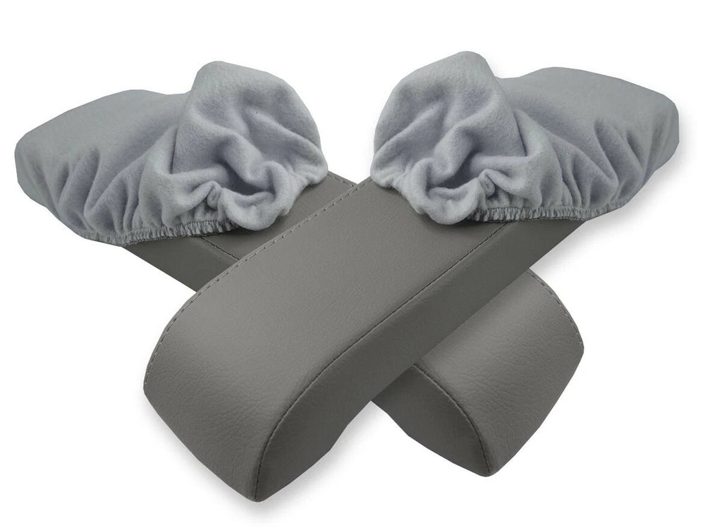 Fleece Console Lid Armrest Cover for Infiniti FX35 (2003–2005) Gray
