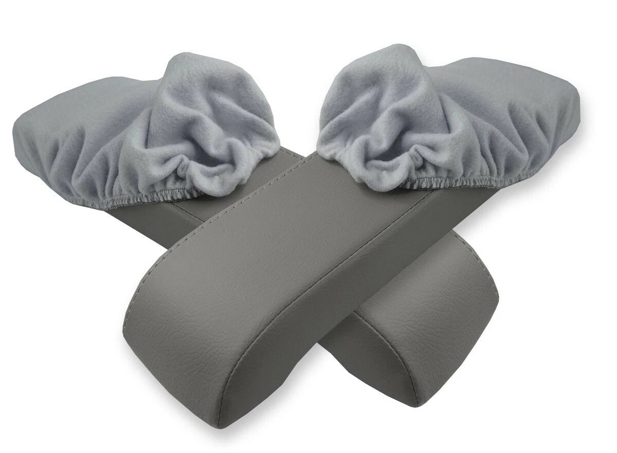 Fleece Console Lid Armrest Cover for Infiniti FX35 (2003–2005) Gray