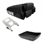 Matte Chopped Trunk Backrest Mount Rack for Harley Touring (2014–2026)