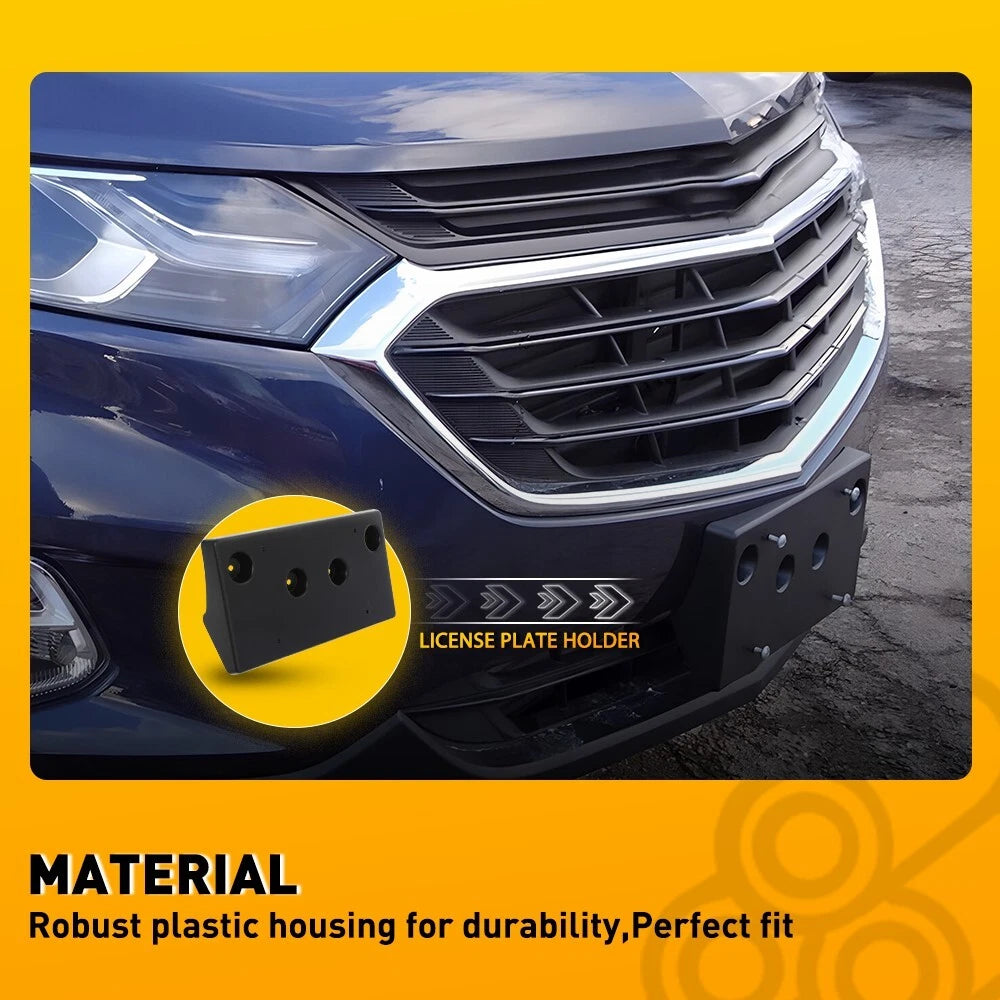 Front Bumper License Plate Bracket for Chevrolet Equinox (2018–2021)
