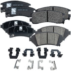Set of 4 Front & Rear Brake Pads for Pontiac Bonneville Buick LeSabre