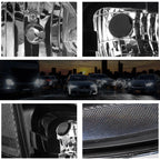 Black Housing Clear Corner Headlight for Suburban/Avalanche (2007–2014)