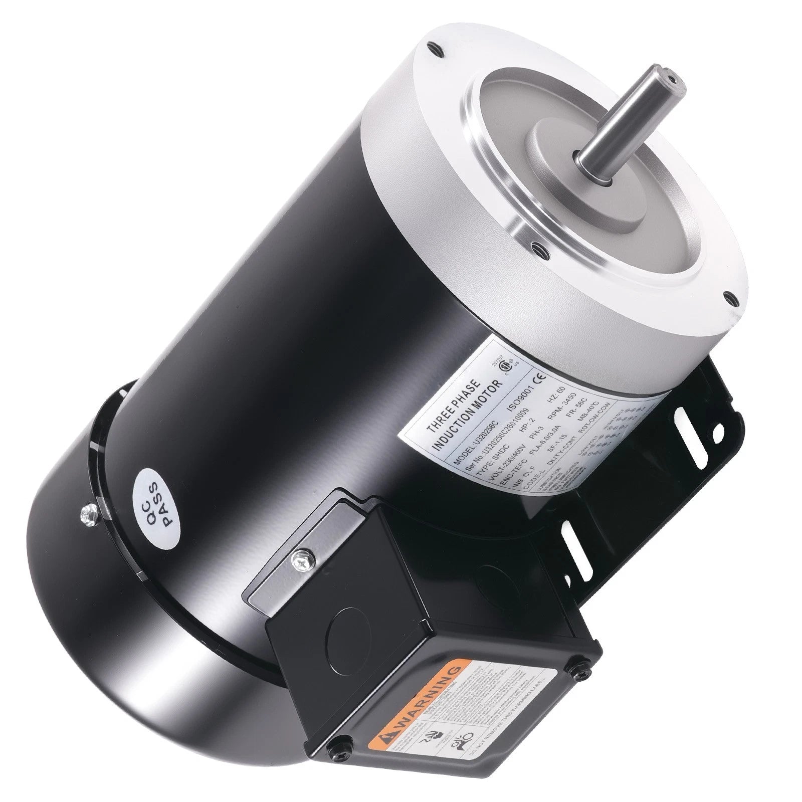 2 HP Electric Motor for Air Compressor (230/460V, 3 Phase, 3450 RPM)