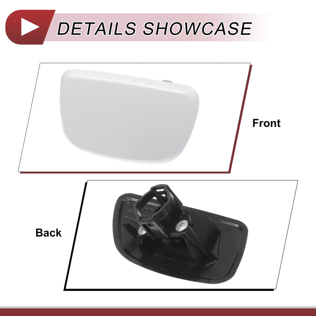 Front Left Washer Nozzle Cover Cap for Subaru Forester (2005–2007) White