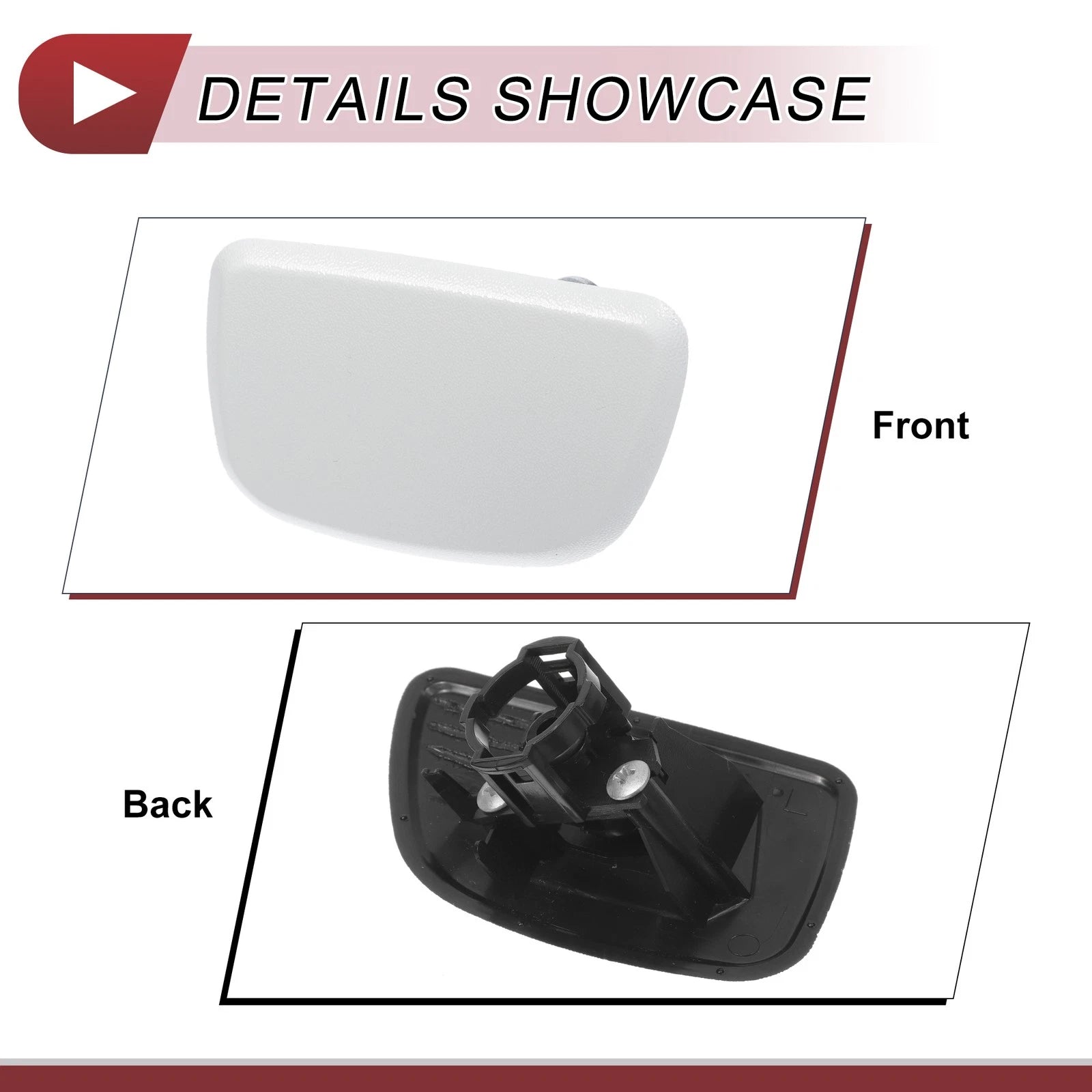 Front Left Washer Nozzle Cover Cap for Subaru Forester (2005–2007) White