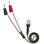 Secure Connection BNC to Dual Stacking Test Leads Cable for Oscilloscopes