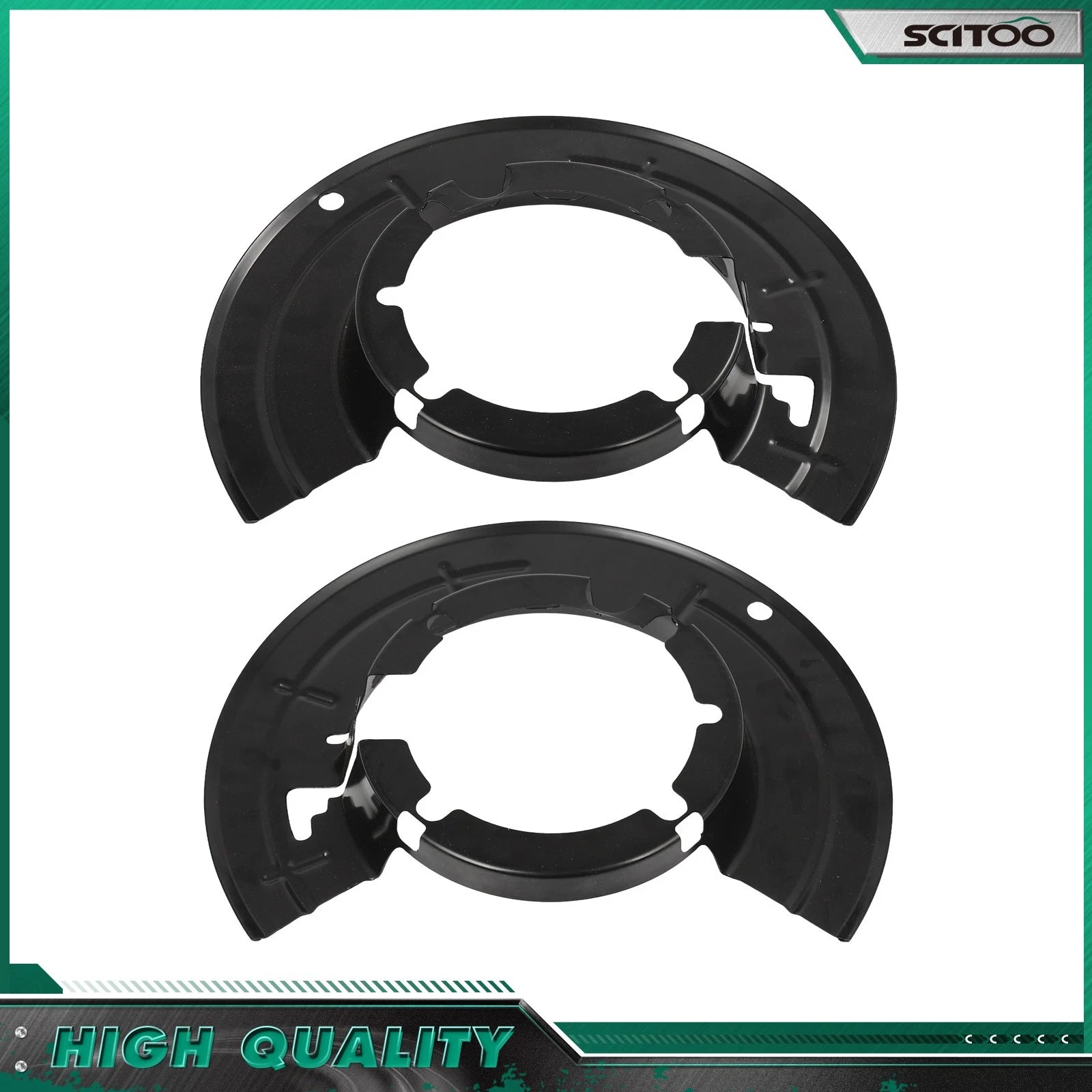 Front LH & RH Brake Backing Plate for Ford F-250 F-350 F-450 (1999–2023)
