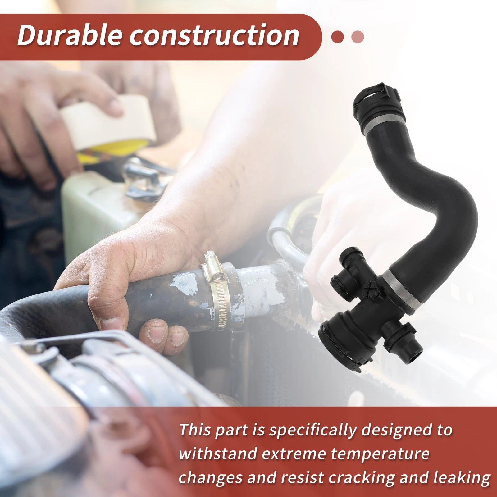 Upper Radiator Coolant Water Hose for BMW X3 2.5L 3.0L (2007–2010)