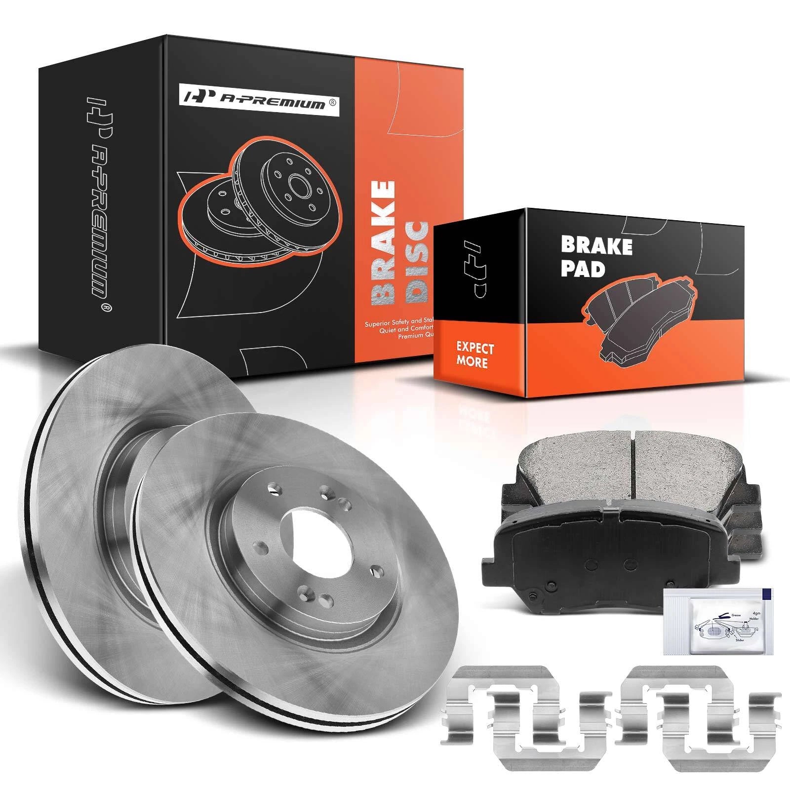 Front Disc Rotors & Ceramic Pads for Hyundai Santa Fe (2010–2012)