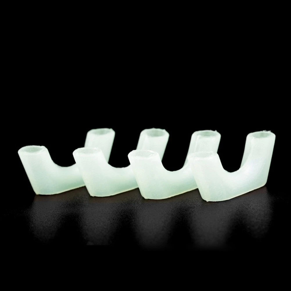 10Pcs Luminous Fishing Rod Rest Bracket Wear Guard Supplies
