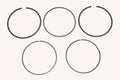 WSM Piston Rings for Kawasaki 400 Bayou / Prairie (1993–2002) - 51-251