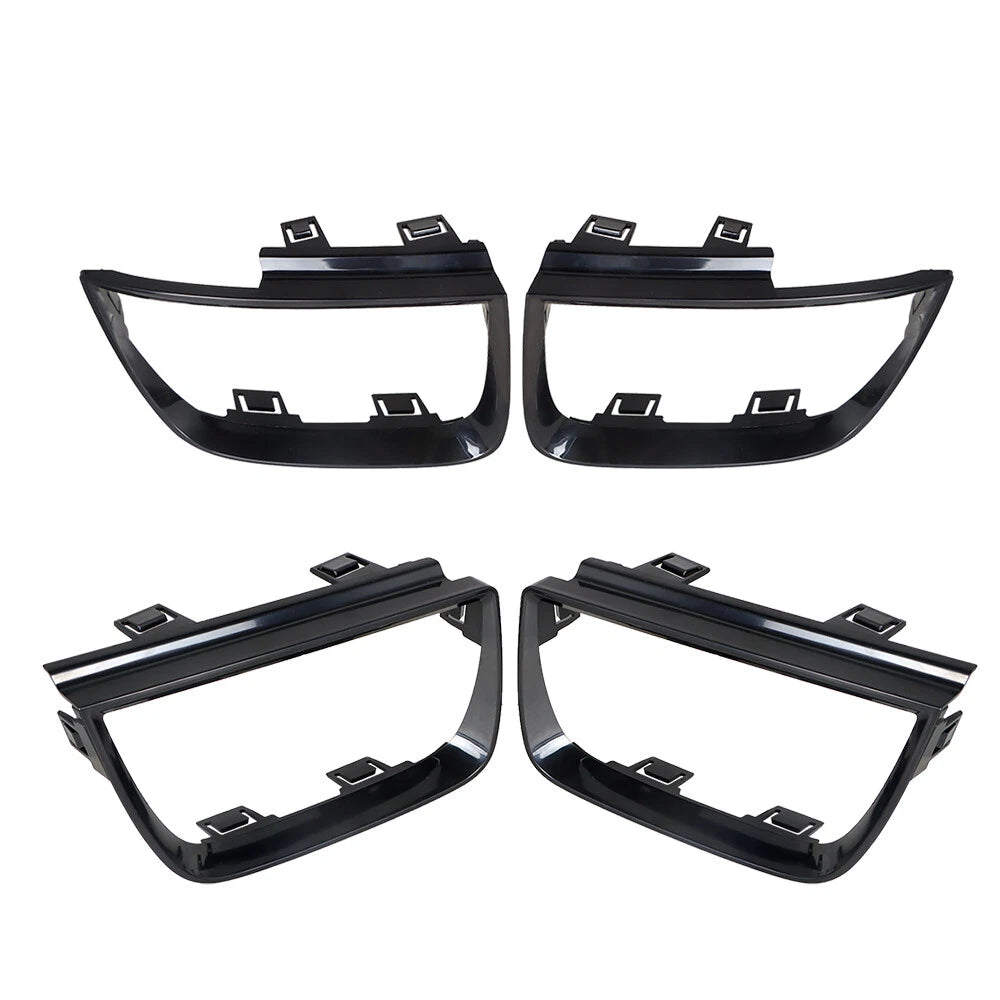 Set of 4 Tail Light Bezel Covers for Chevy Camaro (2010–2013) Glossy Black