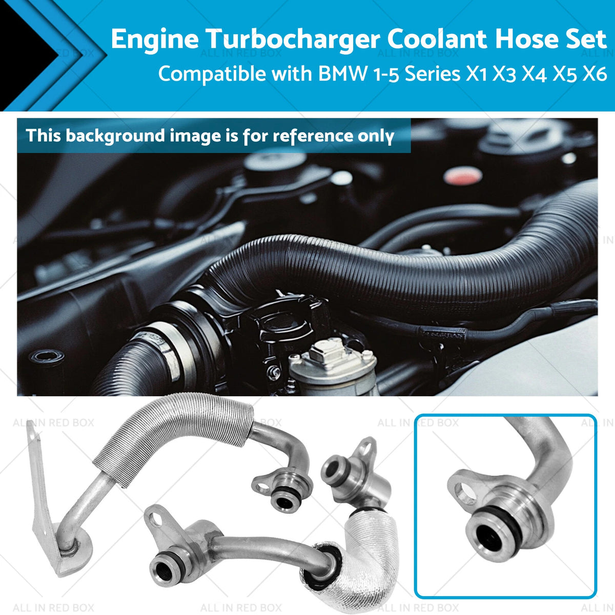 Turbocharger Coolant Hose Set for BMW 1-5 Series X1 X3 X4 X5 X6 (2004–2023)