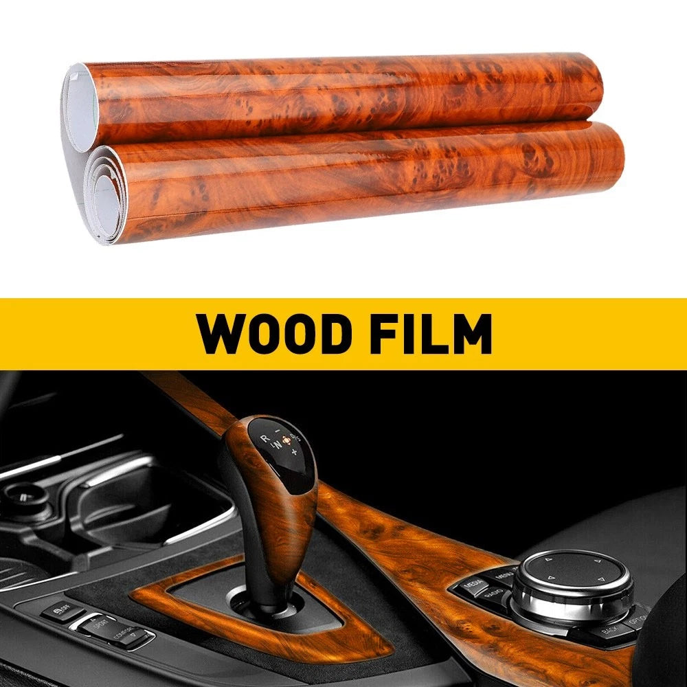 Interior Wood Grain Vinyl Wrap for Universal Applications (DIY)